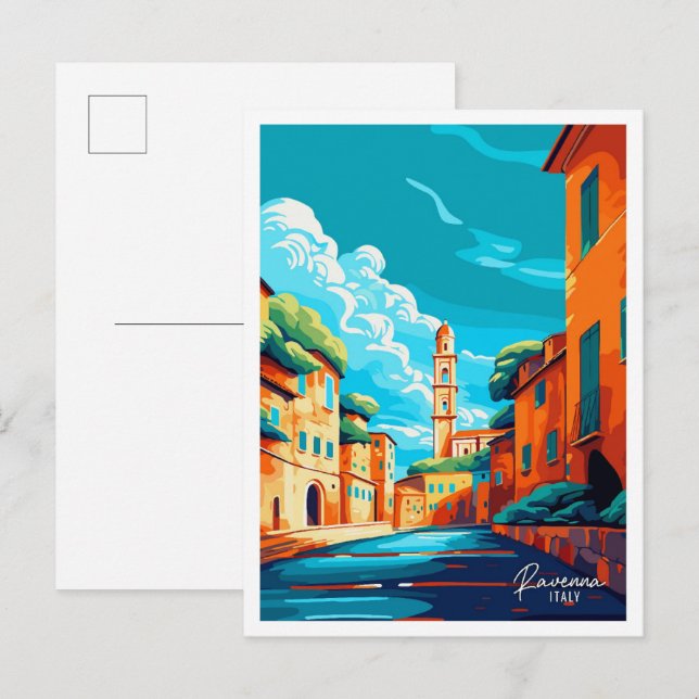 Ravenna Italien Kunst, Dichtung und Musik Postkarte (Vorne/Hinten)