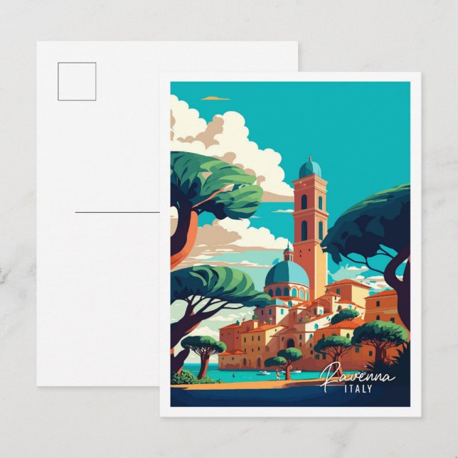 Ravenna Italien Kunstzeitalter Postkarte (Vorne/Hinten)