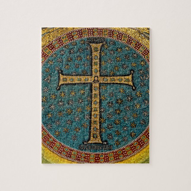 Ravenna-Mosaik-Kreuz (Vertikal)