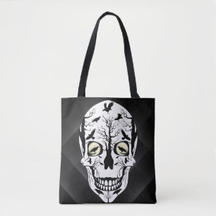 Ravens and Skull Bag - Black Ravens Fantasy Skull Tasche