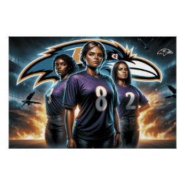 Ravens Baltimore 13 Poster