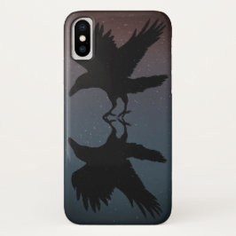 Ravens Birds Night Starry Sky Grunge Case-Mate iPhone Hülle