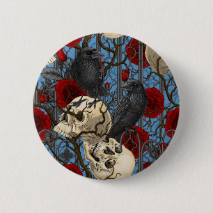 Raven's Geheimnis. Dunkle und launische gotische I Button