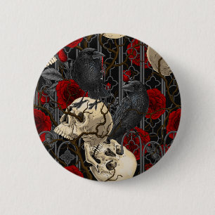 Raven's Geheimnis. Dunkle und launische gotische I Button