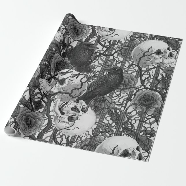 Raven's Geheimnis. Dunkle und launische gotische I Geschenkpapier (Ungerollt)