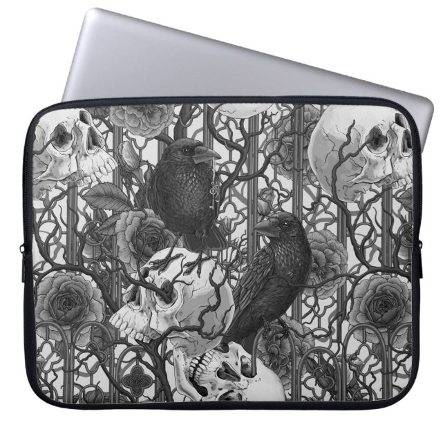 Raven's Geheimnis. Dunkle und launische gotische I Laptopschutzhülle (Vorderseite)