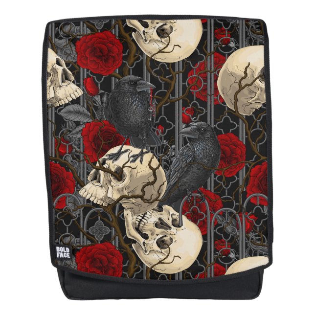 Raven's Geheimnis. Dunkle und launische gotische I Rucksack (Vorderseite)