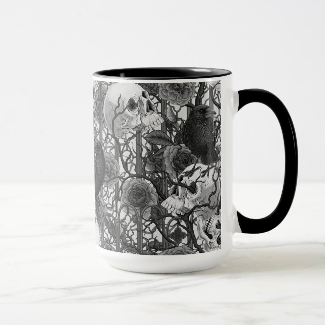 Raven's Geheimnis. Dunkle und launische gotische I Tasse (Rechts)