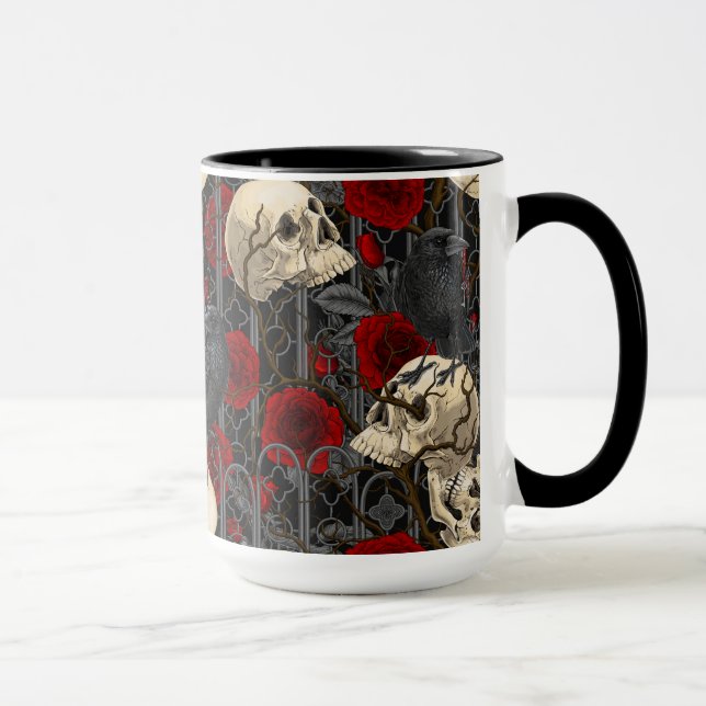 Raven's Geheimnis. Dunkle und launische gotische I Tasse (Rechts)
