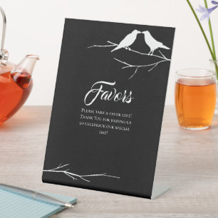 Ravens Gothic Gastgeschenke Hochzeiten Sockelschild