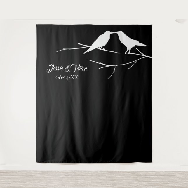Ravens Gothic Wedding Wandteppich (Vorderseite)