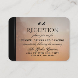 Ravens Matching Wedding Reception Cards 3.5 x 2.5 Begleitkarte