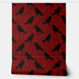 Ravens on Red Tapete