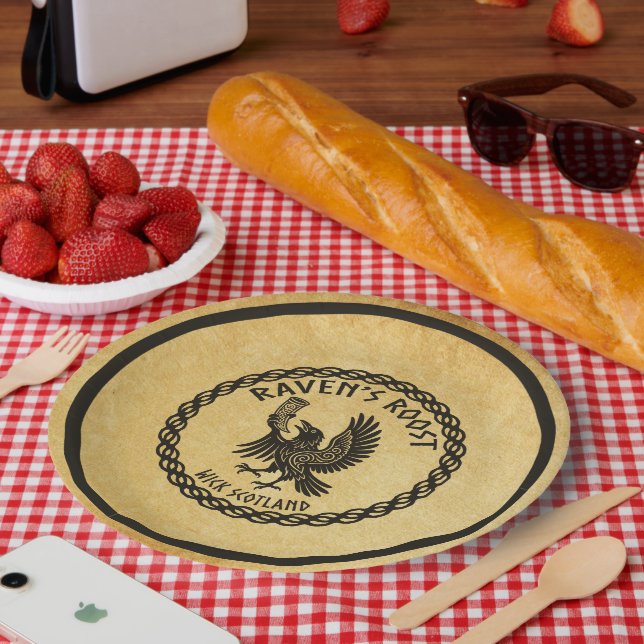 Raven's Roost Pub Wick Schottland Pappteller (Picknick)