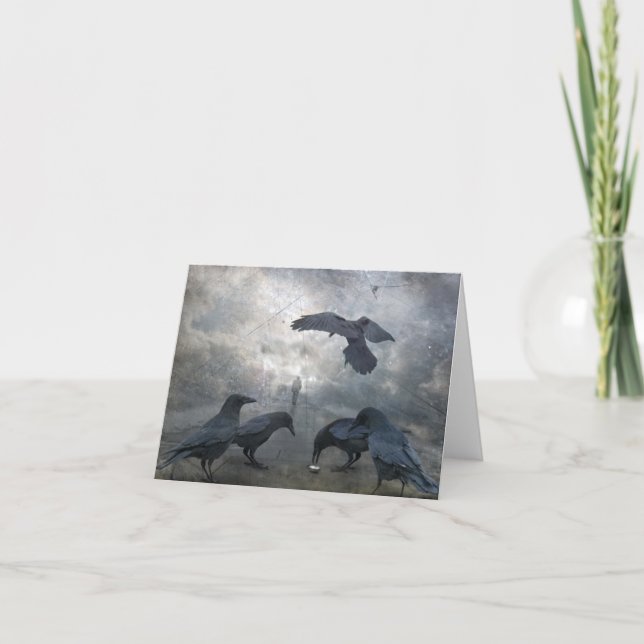 Ravens spielen mit verlorener Zeit Karte (Vorderseite)