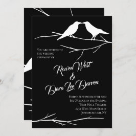 Ravens sur le Ciel Noir Invitations de mariage got