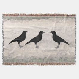 Ravens Throw Blanket Decke
