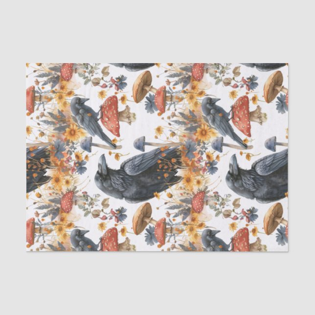 Ravens Toadstocker Mushroom Woodland Seidenpapier (Vorderseite)