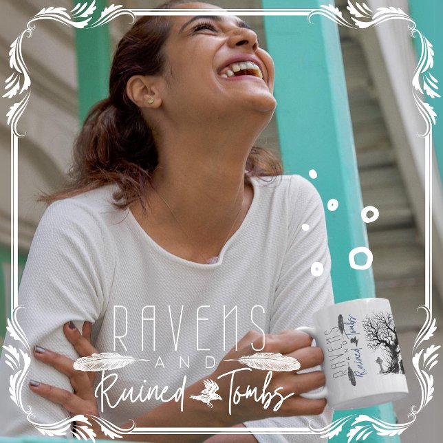 Ravens und Ruinenkräber Kaffeetasse (Ravens and Ruined Tombs cover from The Beekeeper Store)