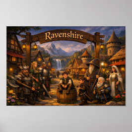 Ravenshire-Dorfplakat Poster