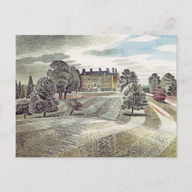 Ravilious - Buscot Park, Farringdon Oxfordshire, Postkarte (Vorderseite)