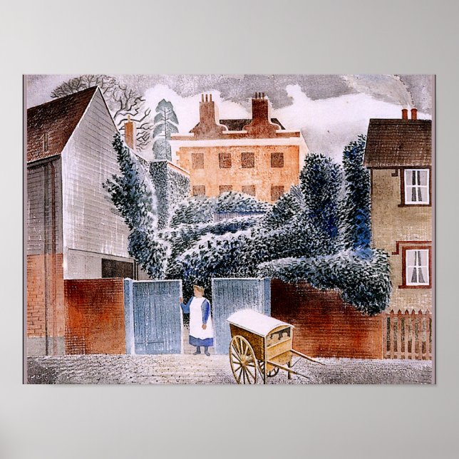 Ravilious - Castle Hedingham, Essex Poster (Vorne)