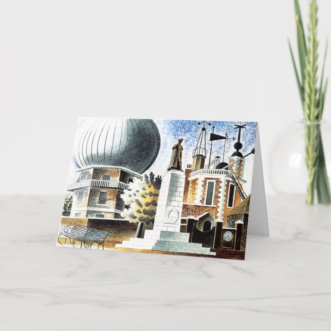 Ravilious - Greenwich Observatory Karte (Vorderseite)