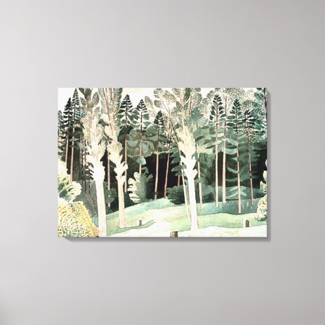 Ravilious - Lombardei Poplars, Leinwanddruck (Vorderseite)