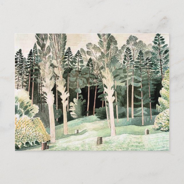 Ravilious - Lombardei Poplars, Postkarte (Vorderseite)