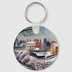 Ravilious - Pfarrhaus im Winter,  Schlüsselanhänger