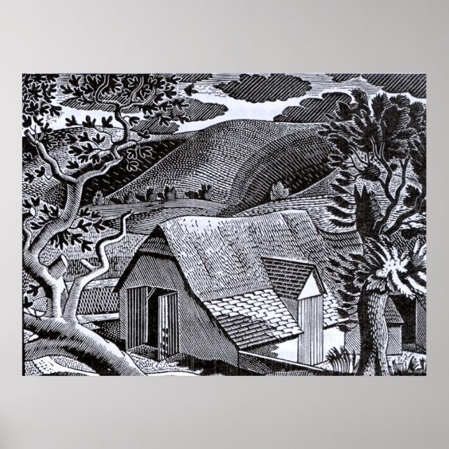 Ravilious - Sussex Landscape Poster (Vorne)
