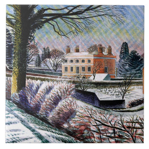 Ravilious - Vicarage im Winter, Fliese