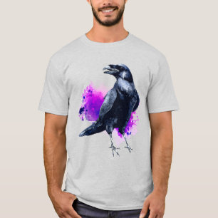 Ravine mit Lila Hintergrund für Wasserfarbenputz T-Shirt