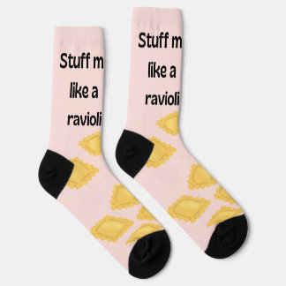 Ravioli Crew Socks Funny Pasta Quote Socken