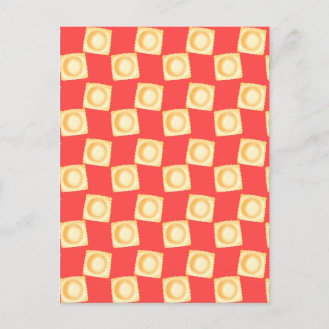 Ravioli Köstliche Pasta Postkarte (Vorderseite)