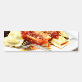 Ravioli und Fleischklöschen Autoaufkleber