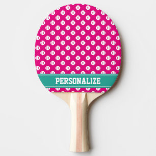 Ravissante raquette de tennis de ping pong à motif