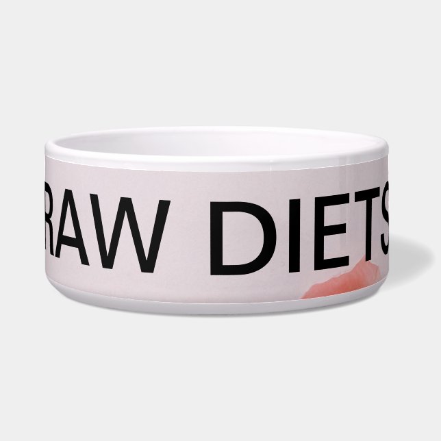"RAW DIET" Moderne Pet Bowl Napf (Vorderseite)