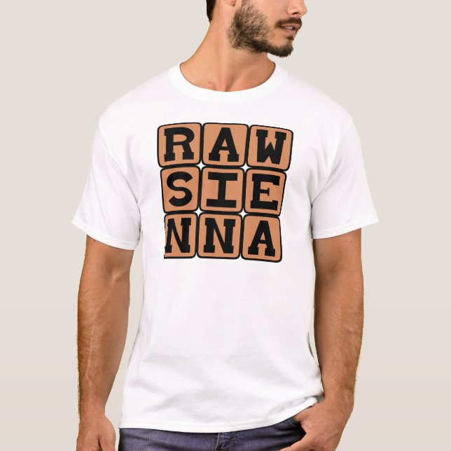 Raw Sienna, Farbe T-Shirt (Vorderseite)