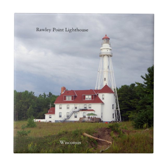Rawley Point Lighthouse Fliesen (Vorderseite)