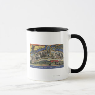 Rawlins, Wyoming - große Buchstabe-Szenen Tasse