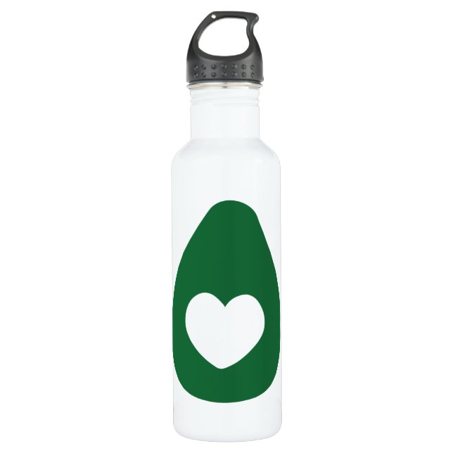 RawMama Avocado-Wasser-Flasche Edelstahlflasche (Vorderseite)
