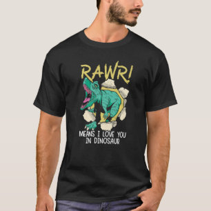 Rawr bedeutet, dass ich Sie in Dinosaurier Valenti T-Shirt