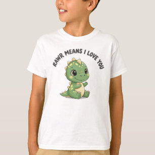 Rawr bedeutet, dass ich Sie Liebe Niedlich Dinos T-Shirt