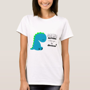 Rawr bedeutet i-Liebe Sie im DINOSAURIER-Shirt T-Shirt