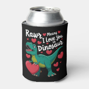 Rawr bedeutet Ich liebe dich in Dinosaurier T Rex  Dosenkühler