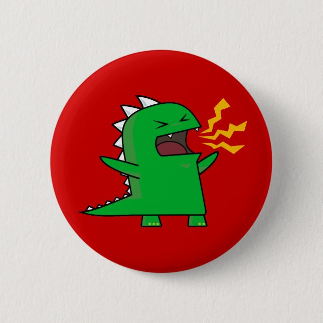 RAWR Dino - kundengerecht! Button (Vorderseite)