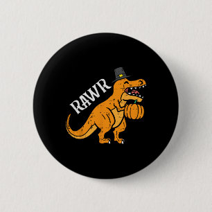 Rawr Dino Trex Pumpkin Erntedank Fall Kleinkind B Button