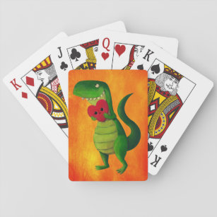 RAWR Dinosaur-Liebe Spielkarten