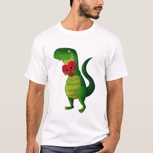 RAWR Dinosaurier-Liebe T-Shirt (Vorderseite)